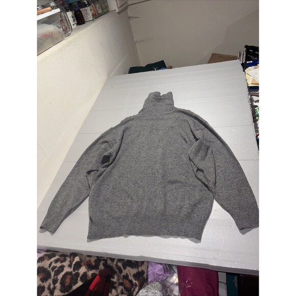 Vintage DD Sloane Women’s M Sweater 96% LambsWool Turtleneck Gray College Ski - Picture 16 of 16